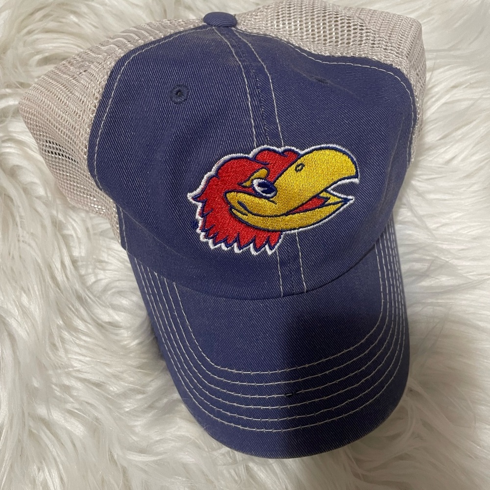 NCAA Mesh MVP Adjustable Hat, Adult One Size Fits All Kansas Jayhawks